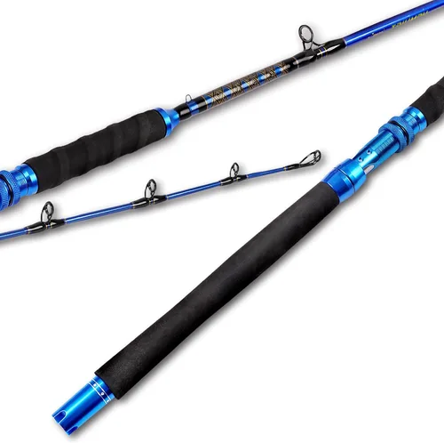 Vista 8 de Fiblink Plantilla de grafito de agua salada Jigging Caña de pescar de caña de pescar Deep Sea Jig Pole 5'6"/6