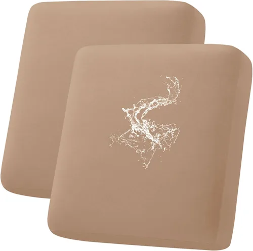 Vista 29 de hyha Fundas de cojín impermeables para sofá, funda elástica para asiento de sofá para perro, lavable, antideslizante, impermeable, fundas de cojín