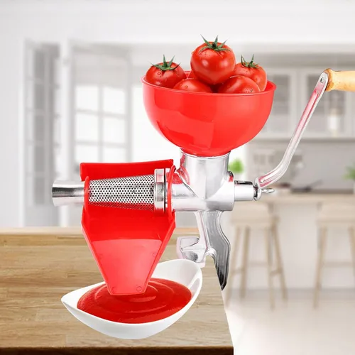 Vista 2 de Exprimidor manual grueso de aleación de aluminio para fruta tomate limón naranja verduras herramienta de cocina