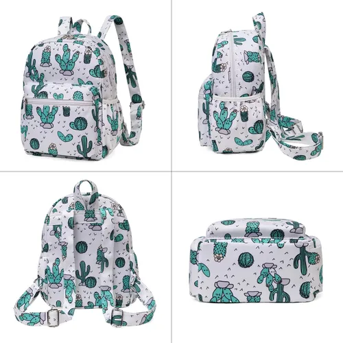 Vista 3 de Bonita mochila pequeña y ligera repelente al agua para niños y adultos, mini, Casual