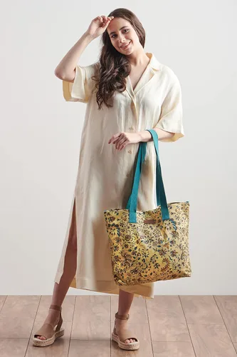 Vista 7 de Maison d' Hermine - Bolsa de lona de algodón reutilizable para mujeres, con asa para el hombro, bolsas a granel para compras y viajes