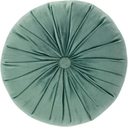 Vista 10 de MOJUN Almohada redonda de terciopelo de color sólido, almohada de piso de calabaza, decoración del hogar, cojín redondo plisado para sofá, silla