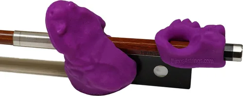 Vista 5 de Original Bow Buddy Bright Blue Juego de 2 piezas: Cosas 4 Cuerdas Bow Hold Buddies Violín/Viola Accesorio de Ayuda Docente Azul brillante