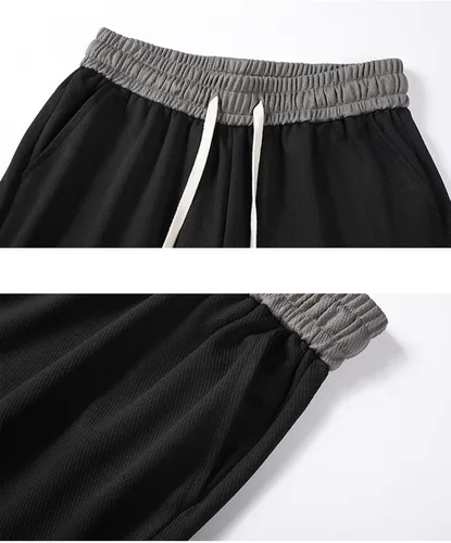 Vista 4 de Camisa de la NASA, pantalones cortos casuales, hip-hop, estilo suelto y delgado, capris, pantalones de baloncesto, camisa de verano de secado rápido