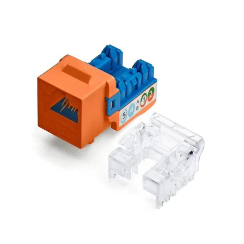 Vista 27 de TRUE CABLE Conector Keystone Cat5e, sin blindaje (UTP), perforado de 90 grados, PoE++ (4PPoE) 100W, certificación UL, verificado ETL, certificado