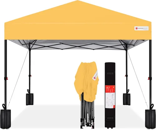 Vista 38 de Best Choice Products Carpa Toldo Desplegable de 10x10 pies para Instalación de 1 Persona, Refugio Portátil Instantáneo con Botón de 1 Toque