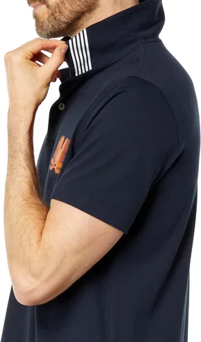Vista 3 de Psycho Bunny Turing Jersey Polo Azul Marino SM US Hombre 4 marino