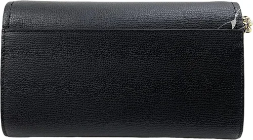 Vista 4 de Kate Spade New York Bolso cruzado con cadena de cuero de grano refinado (negro), Negro
