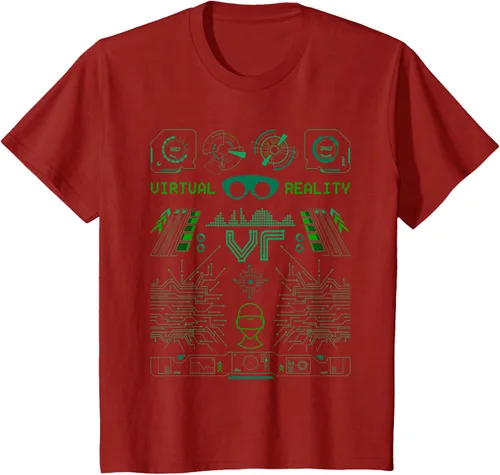 Vista 45 de Camiseta de realidad virtual VR Retro Gamers, Negro, S