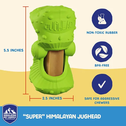 Vista 4 de Himalayan Jughead Classic - Soporte para masticar para perros, sostiene masticables y golosinas para perros, ralentiza los masticadores rápidos