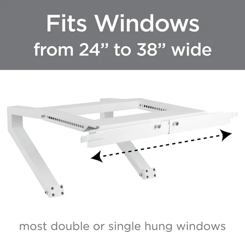 Vista 2 de Soporte para montar aire acondicionado en ventana BAB-2438 de Black + Decker (no requiere taladrar)