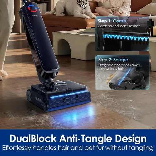 Vista 2 de Tineco Floor ONE Station S9 Scientist Pro Aspiradora en seco y húmedo + solución de limpieza de suelos de 2 L