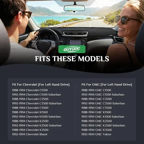 Vista 2 de Cobertor de tablero Antirreflejos, protección solar, a prueba de polvo, UV-Proof Coberturas de tablero para interior de auto, compatible