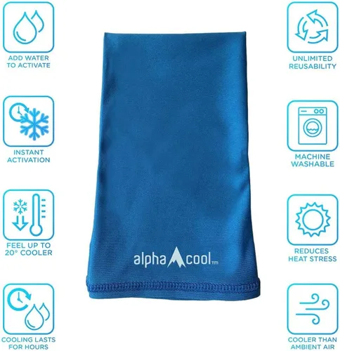 Vista 3 de AlphaCool Cooling Neck Gaiter Face Mask - Cools when Wet One Size Fits All