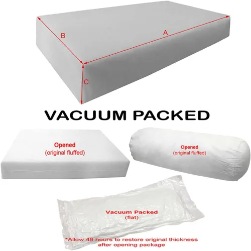 Vista 2 de Style5 Full Outdoor Daybed Mattress Bolster Knife Edge Insert and Cover Complete Set - AD109