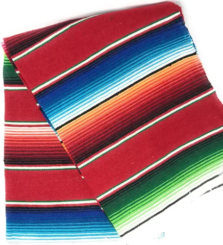 Vista 3 de Auténtica manta de sarape mexicana de gran tamaño (7' x 5' sarape)