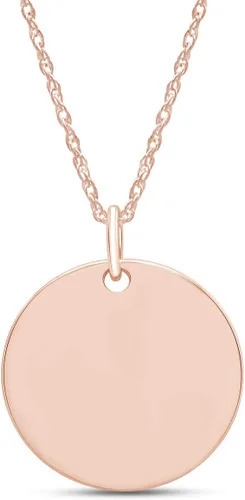 Vista 4 de AFFY Collar de flor de nacimiento chapado en oro grabado personalizado con dije floral delicado mes de nacimiento, dije de disco de flor estampada a