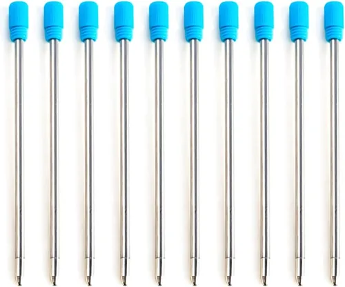 Vista 7 de Gullor Ballpoint Pen Refills, Pack of 10, Length 116 mm, Black Ink