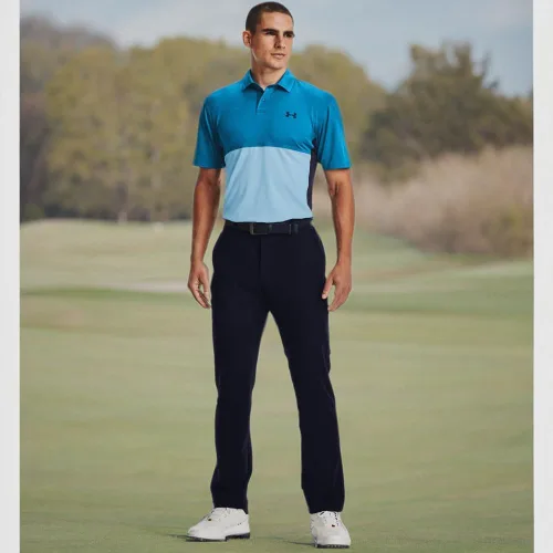 Vista 7 de Under Armour Polo de golf Performance Blocked para hombre