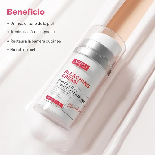 Vista 5 de APBM Crema aclaradora de la piel para áreas íntimas con niacinamida, arbutina, ácido tranexámico y vitamina C, tono de piel uniforme para cuerpo