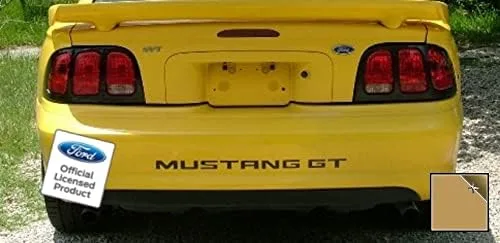 Vista 15 de Letras de inserción para parachoques trasero, calcomanías para Ford Mustang GT Negro (Mate) - CBM (se ajusta a 1994-1998)