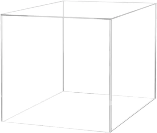 Vista 19 de Elevador de productos al por menor o contenedor de almacenamiento de mercancía 6 "Caja de exhibición de acrílico transparente con un lado abierto