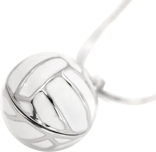 Vista 3 de ChelseachicNYC - Collar de voleibol blanco