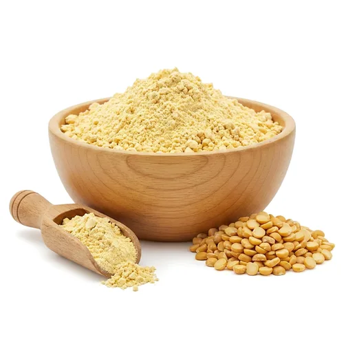 Vista 2 de NY Spice Shop Harina pura de Chana Dal Besan – 1 libra de harina de garbanzo amarillo dividido en gramos – polvo saludable y superfino ingrediente