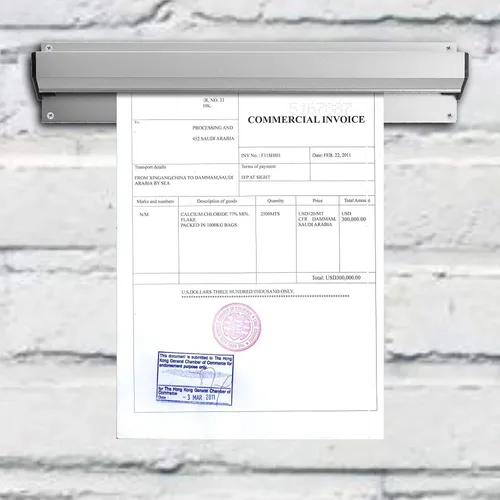 Vista 6 de BLUECELL Soporte de aluminio de 12 "para la oficina del restaurante del billete del recibo de 12
