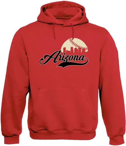 Vista 3 de Xtreme Apparrel Cityscape Skyline - Sudadera con capucha para hombre para fanáticos del béisbol