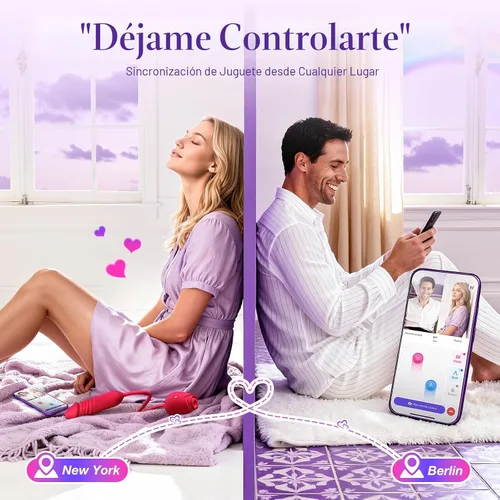 Vista 5 de Consolador vibrador juguetes sexuales para mujeres, juguete sexual MOOLIGIRL Rose con vibradores de punto G de empuje y 10 modos de succión