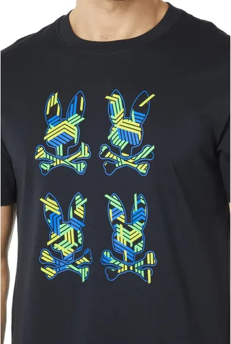 Vista 3 de Psycho Bunny Plaza Graphic Tee Navy 2XL (US Men's 8)