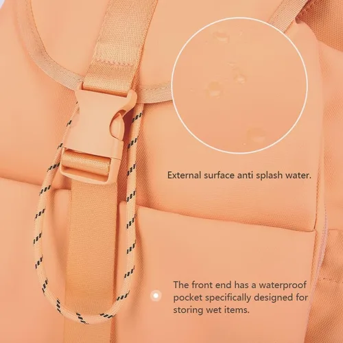 Vista 3 de EKE Gimnasio Portátil Yoga Tenis Mochila Regalo Deportivo Versátil Viaje Viaje Natación Monopatín Bádminton Casual Impermeable Mujeres, Durzano