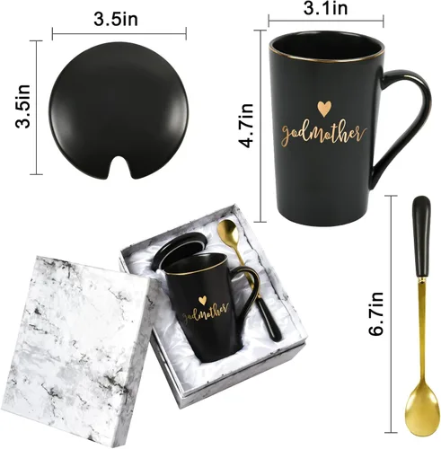 Vista 6 de YHRJWN Regalo para Madrina, Regalos de Propuesta para Madrina, Regalos de Propuesta para Madrina de Dios, Regalos de Anuncio de Embarazo Bautismo