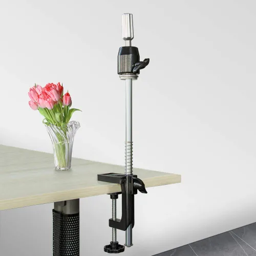 Vista 8 de AliLeader - Trípode para peluca de 50 pulgadas y 3 brazos (cabeza de maniquí no incluida) Acero inoxidable, para entrenamiento de peluquería
