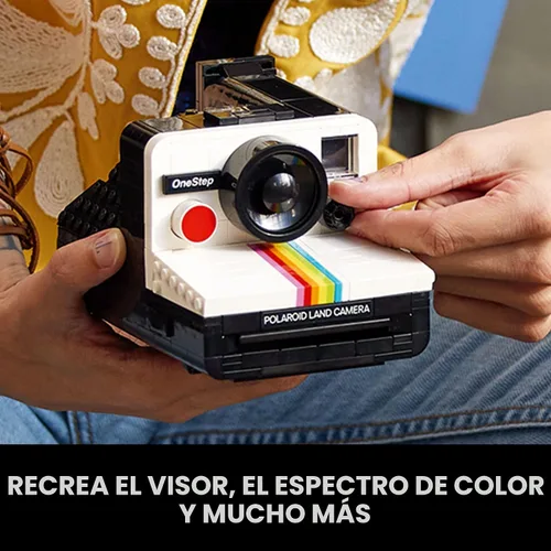 Vista 3 de LEGO Ideas Polaroid OneStep SX-70 - Juego de construcción para adultos, modelo Polaroid vintage, kit de manualidades, a partir de 18 años, regalo