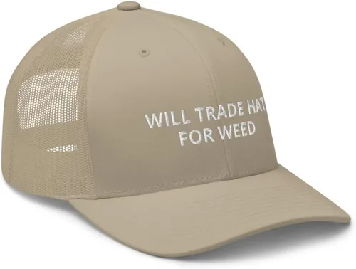Vista 6 de CreativeTees4You Will Trade - Gorra de algodón ajustable para marihuana