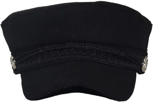 Vista 3 de Brcus Sombrero de marinero de capitán de yate para mujer, gorra de boina con pico