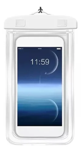 Vista 2 de Funda Estuche Impermeable Celular Universal Contra El Agua
