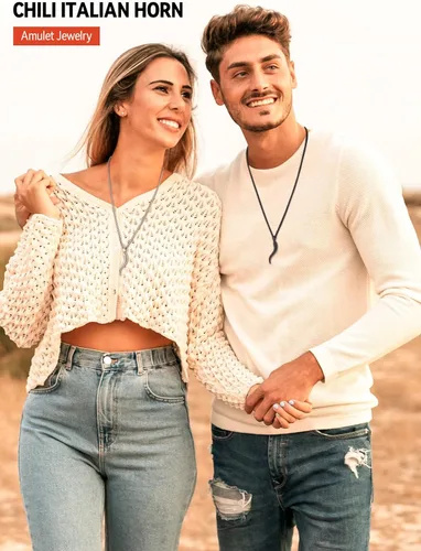 Vista 2 de FaithHeart Collar con colgante de cuerno italiano para mujeres y hombres, chapado en platanegrooro, acero inoxidable, collar de cornicello, cadenas