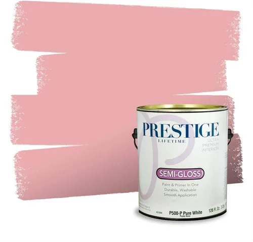 Vista 87 de Prestige Paints Pintura exterior e imprimación en uno, 1 galón, plano, coincidencia comparable de Valspar* Amber Rose*