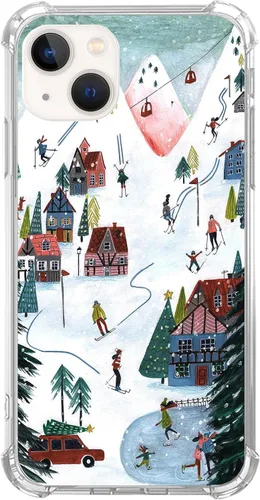 Vista 6 de Funda de teléfono con collage cristiano de versículos bíblicos compatible con iPhone 14, funda cristiana con citas positivas para adolescentes