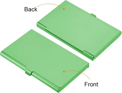Vista 4 de PATIKIL Titular de la tarjeta de visita, titular de la tarjeta del metal de aluminio para la tarjeta de crédito de la tarjeta de, Azul, Verde