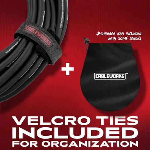 Vista 8 de Cableworks de Gator Cases Serie Compositor Deluxe Cable de Micrófono XLR de 3 Pies, (GCWC-XLR-03)