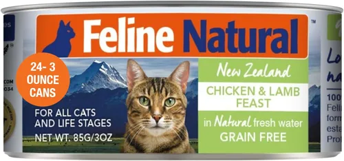 Vista 23 de Feline Natural New Zealand Comida Enlatada para Gatos Alimento Húmedo, Alto en Carne, Bajo en Carbohidratos y Sin Granos Comida Húmeda para Gatos