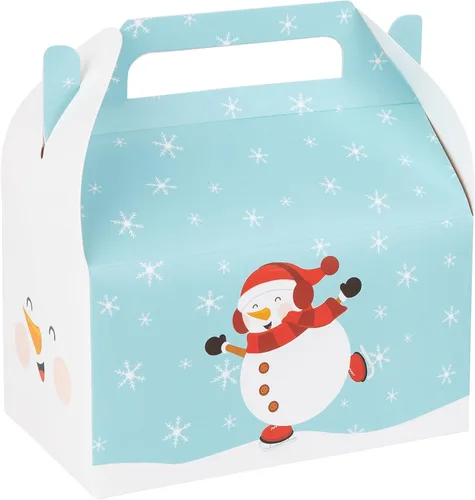 Vista 6 de Hammont Cajas de papel (10 unidades) - Cajas de galletas para regalos de fiesta, bonitos diseños, perfectas para fiestas y celebraciones, 6.25 x