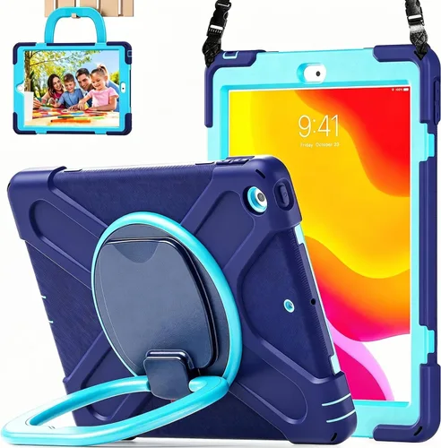 Vista 16 de Funda para iPad de 10.2 pulgadas de 9ª generación 2021 / 8ª generación 2020 / 7ª 2019, funda a prueba de golpes para niños con protector