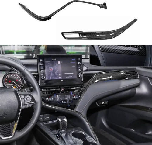 Vista 12 de Rifoda Para Camry Co-Piloto Guantera Lateral Panel de Interruptor Decoración Material ABS Ajuste para Toyota Camry 2018 2019 2020 2021 2022