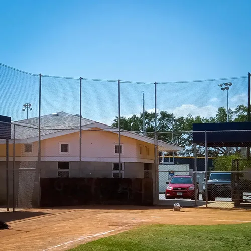 Vista 4 de #36 Red de protección de béisbol de nailon anudado retorcido