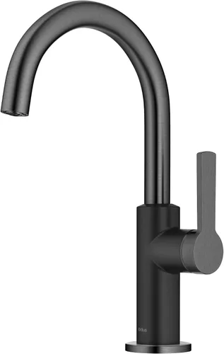 Vista 52 de Kraus KPF-2822BB Oletto Grifo de barra de cocina de una manija, 12 pulgadas, latón cepillado